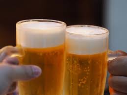 two beer glasses